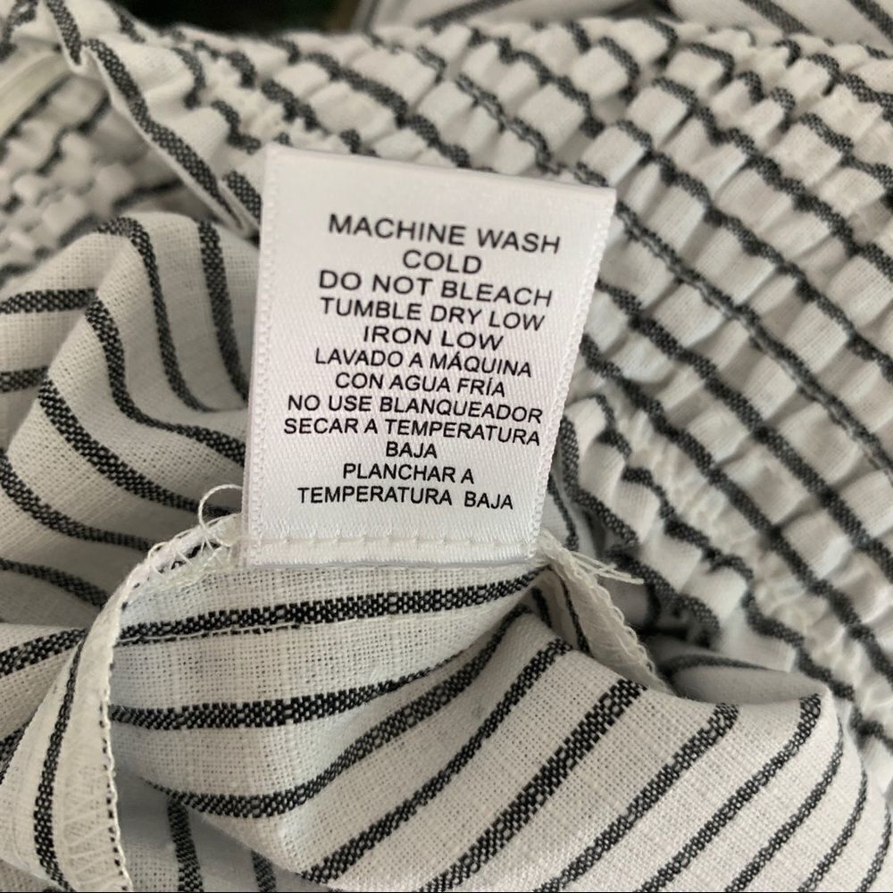 Love Tree wide shirred waistband striped pants - L - Picture 15 of 15